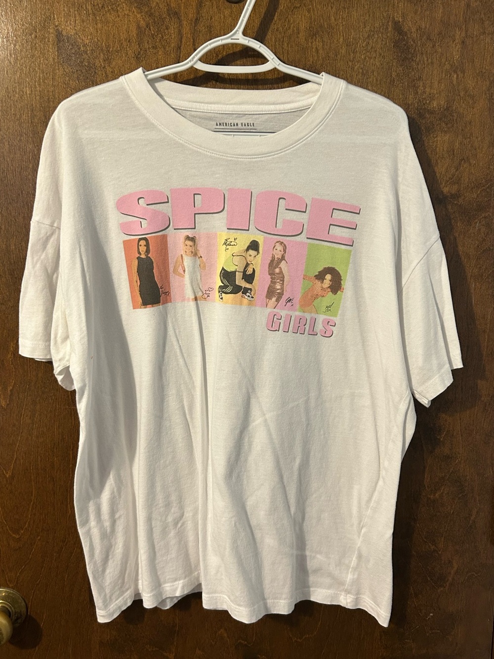 American Eagle Outfitters AE “Spice GirlsBand Tee in White